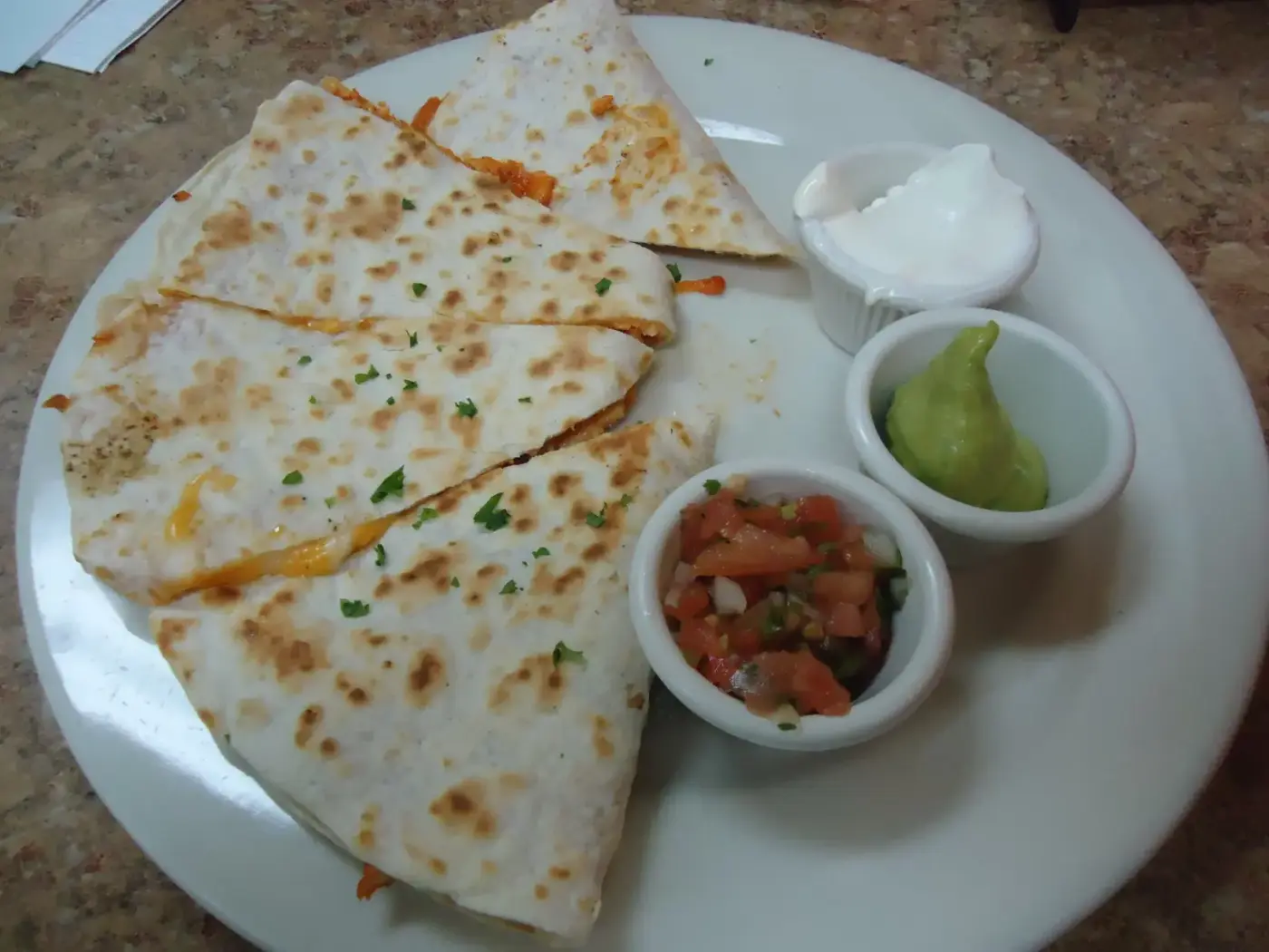 Cheesy Avocado Breakfast Quesadilla